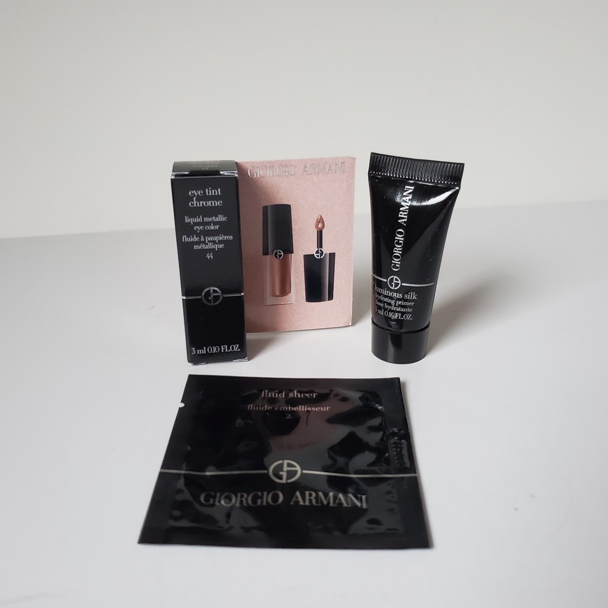 Sample Giorgio Armani Eye Tint Chrome 44 Rose Gold 0.1oz/3ml