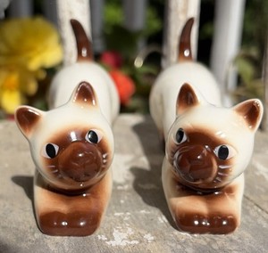  Exclusive to Cracker Barrel  *Siamese Cat* Salt & Pepper Shakers #Super Unique!