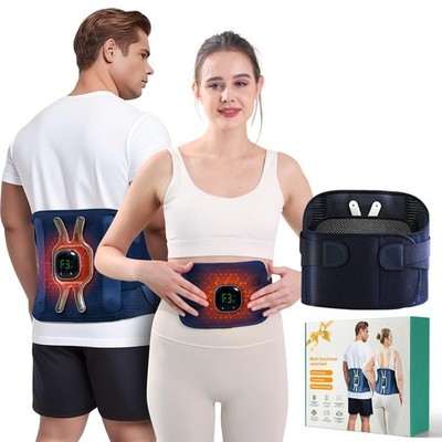 Cordless Heating Pad for Back，Heating Period Cramps Pain Relief, Blue 