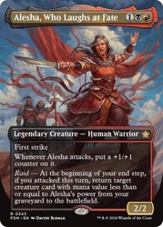 Alesha, Who Laughs at Fate (Borderless) #343 Foundations