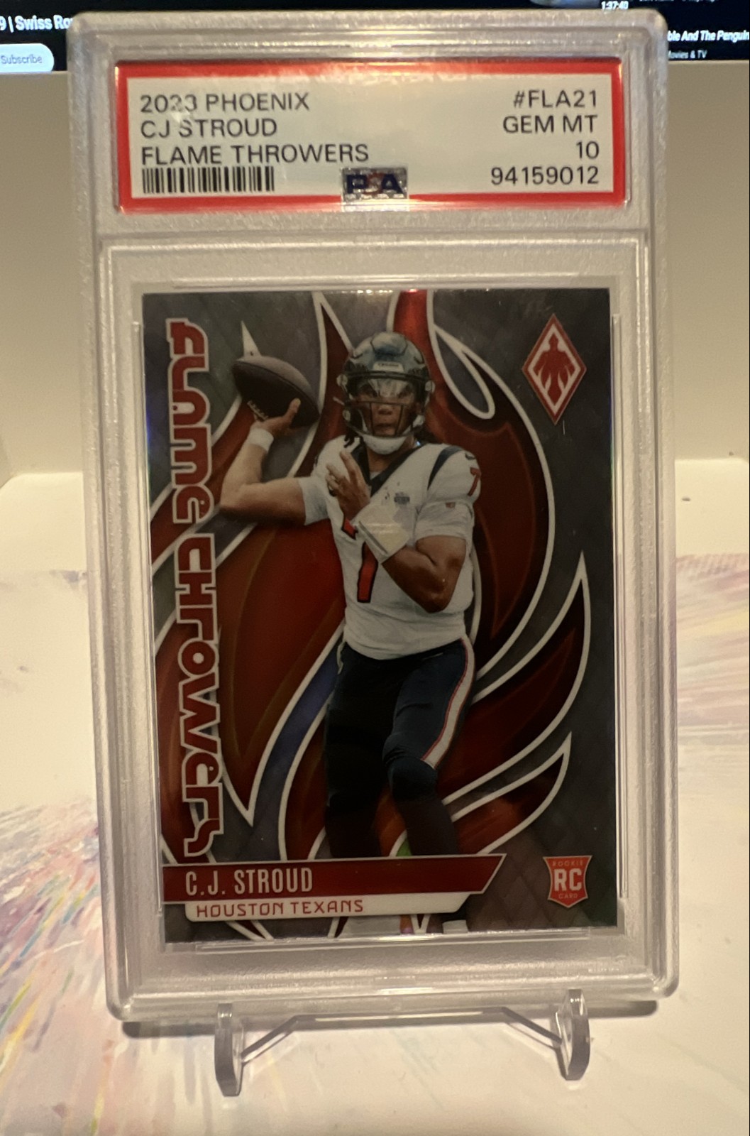 2023 Panini Phoenix - Flame Throwers C.J. Stroud #FLA-21 (RC)