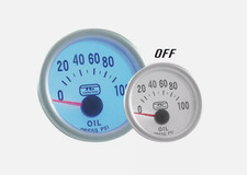 MANOMETRO PRESSIONE OLIO + SENSORE EL 52mm TUNING GURU illuminazione BLU AUTO