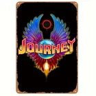 2D flat-1pc Journey Band Inspired Vintage Iron Tin Metal Signs, 8"x12" - No Elec