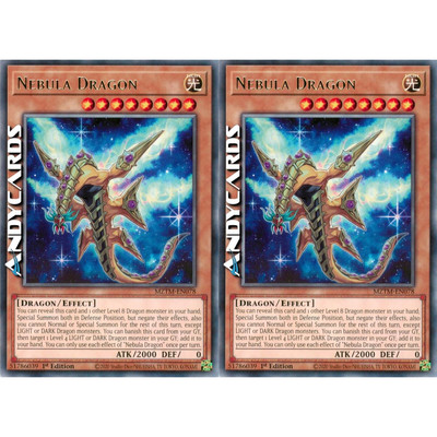 NEBULA DRAGON 2x   (Drago Nebulosa)   Rara   MZTM EN078   1Ed   Yugioh ANDYCARDS