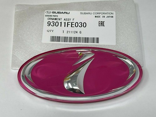 Subaru OEM Impreza GDB GDC STI 2000-2005 Front I Pink Emblem Badge - Picture 2 of 24