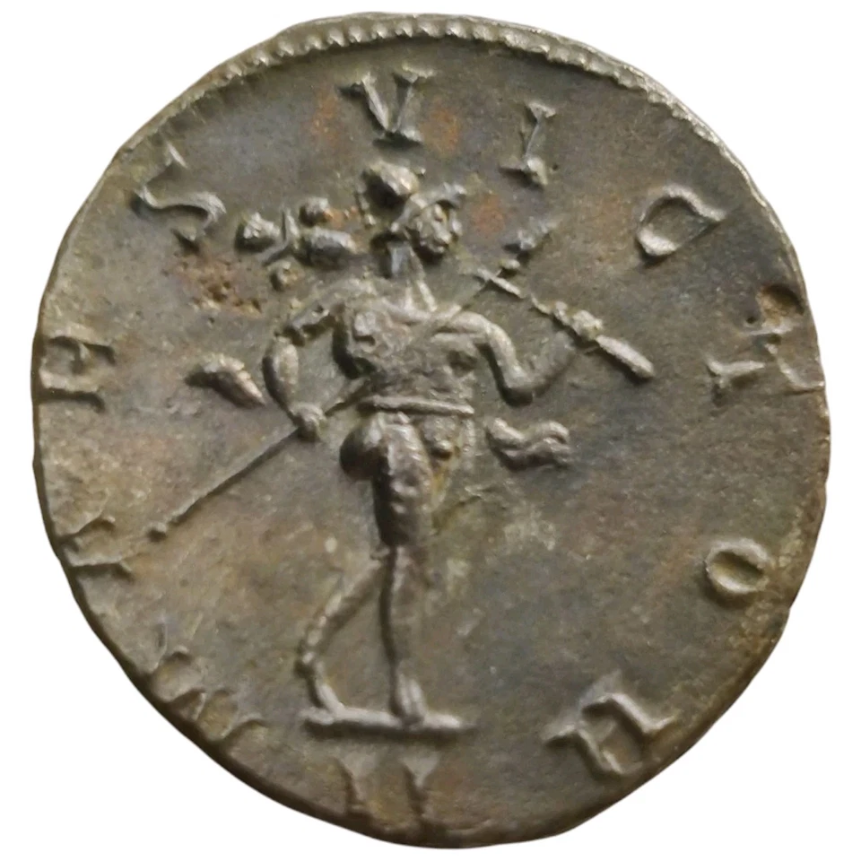 Probus 277 AD Bi Antoninianus Mars Victor Lugdunum Mint Roman Empire Coin 7U - Image 2 of 2