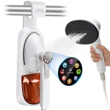 2-in-1 Handheld Steamer for Clothes  lron, 1450W Portable Garment Steamer wi...