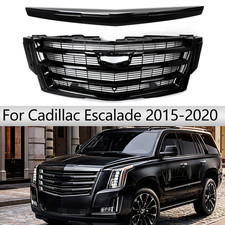 For 2015-2020 Cadillac Escalade Front Bumper Grille Trim Black W Camera Hole