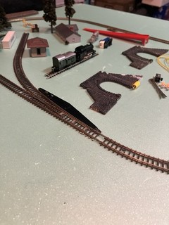 Z Scale Starter Set With Marklin Engine Turnout Trees Buildings Tunnels Used Wow