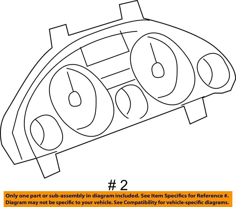 2011-2012 年 GMC Acadia 速度计仪表组仪表 22763016 A1DYF — 第 4/4 张图片