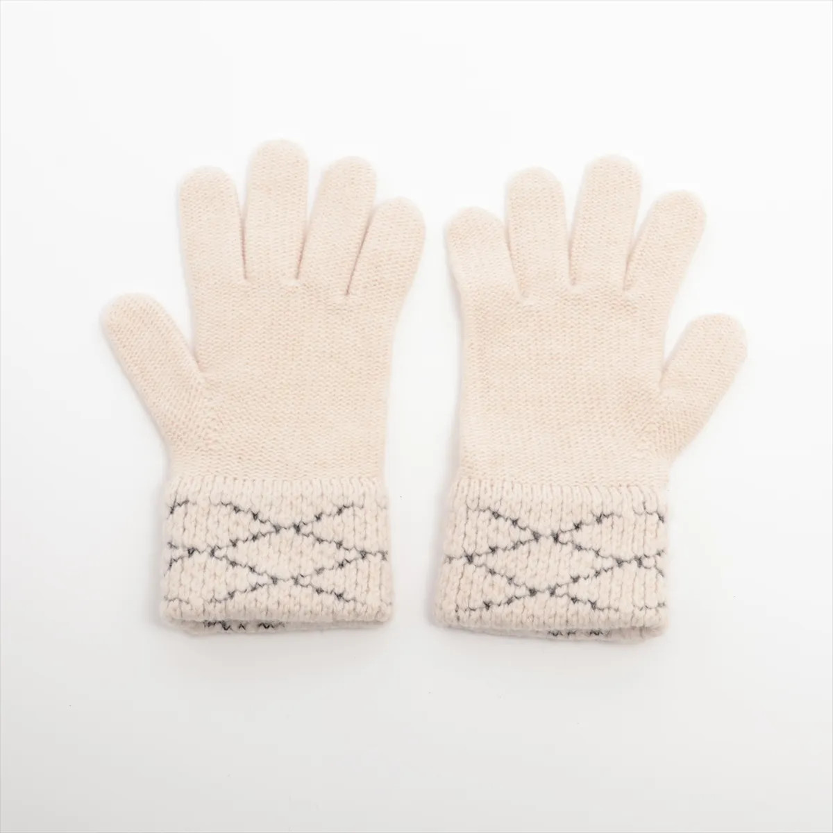 Louis Vuitton Malletage Gloves Wool & Cashmere Beige - # image 2