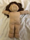 Cabbage Patch Kids CPK Brown Yarn Hair Pigtails Tongue Out  1986