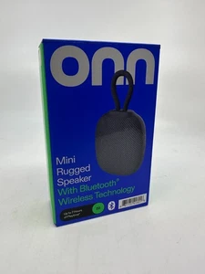 Groove Onn Mini Rugged Speaker  Bluetooth Wireless- Grey New