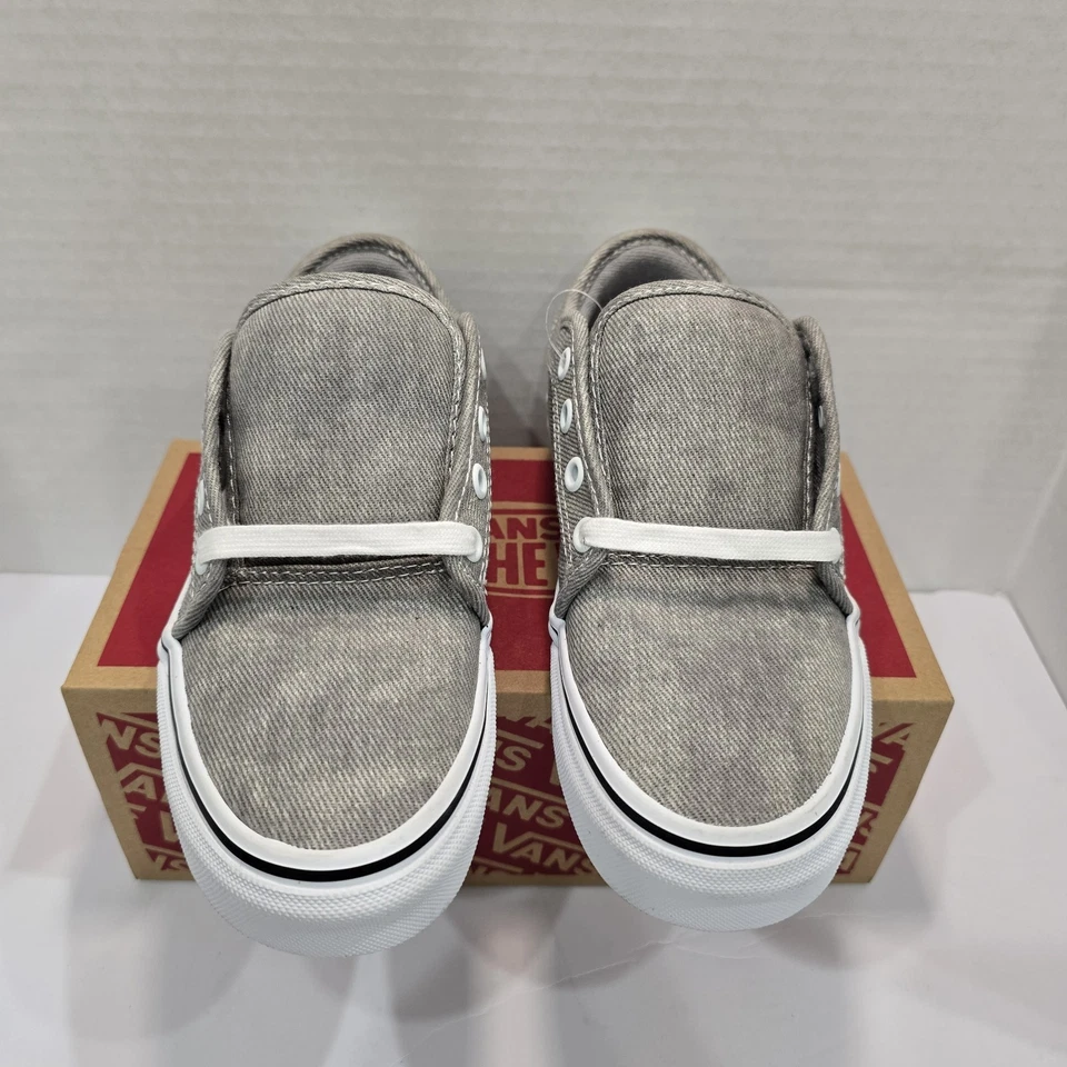 Vans Chukka Zapatos de Skate Bajos Gris y Blanco Denim Para Hombre Talla 3.5/Mujer 5 Nuevos con Etiquetas Sin Caja Foto 4 de 4