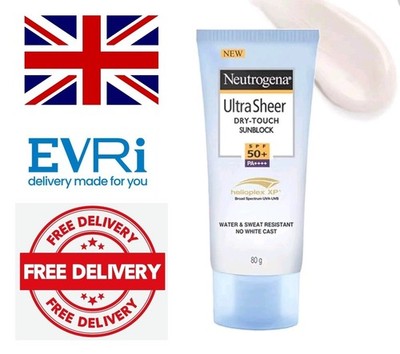 Neutrogena Ultra Sheer Dry Touch Sonnencreme LSF 50+ Ultra Clean Feel 80ml LARGE