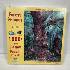 Forest Gnomes ~ 1000+ Piece Jigsaw Puzzle by Jeff Tift ~ NEW ~ Made in the USA
