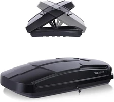 15.5 Cu.Ft Rooftop Cargo Box Roof Carrier Hard Shell w/Key Waterproof Heavy Duty