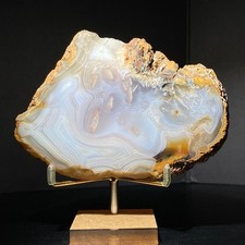332G Rare agate Agate Geode Slab/Slice quartz crystal mineral specimen Reik