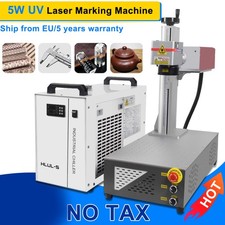 CRS 5W 355nm UV Laser Marking Engraver Machine Water Cooling ForGlass Wood Metal