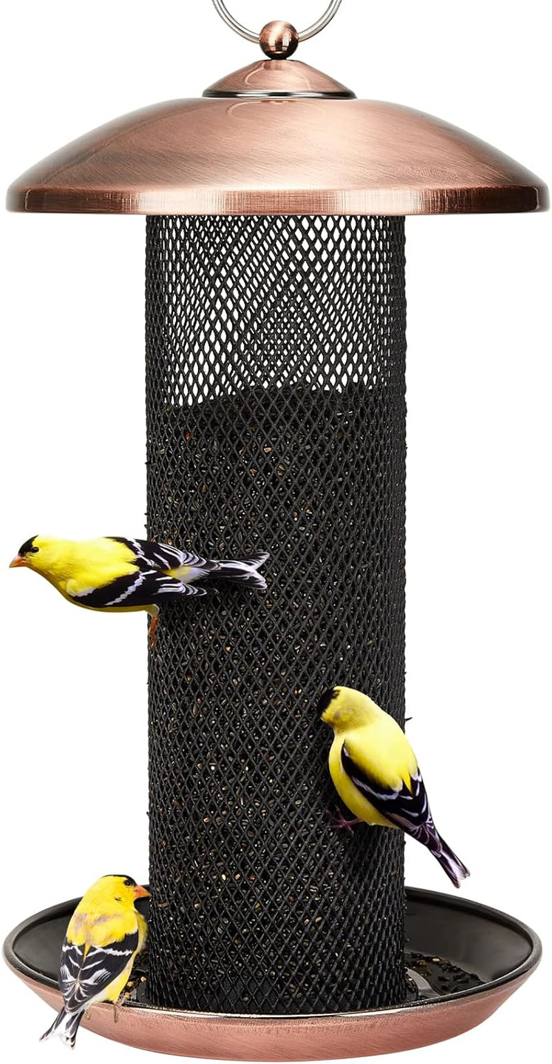 S For Outdoors Hanging, Metal Mesh Tube Bird Feeder For Nyje