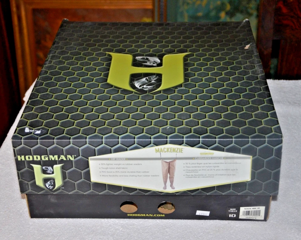 Hodgman Mackenzie Cleated Boot Chest Waders Brown Size 10 - Image 3 of 4