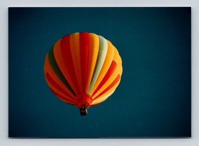 Colorful Hot Air Balloon Flight Sky Photo Landscape Print Art