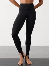 Athleta Transcend High Rise Stirrup Tight Leggings | Black Large Tall #533708