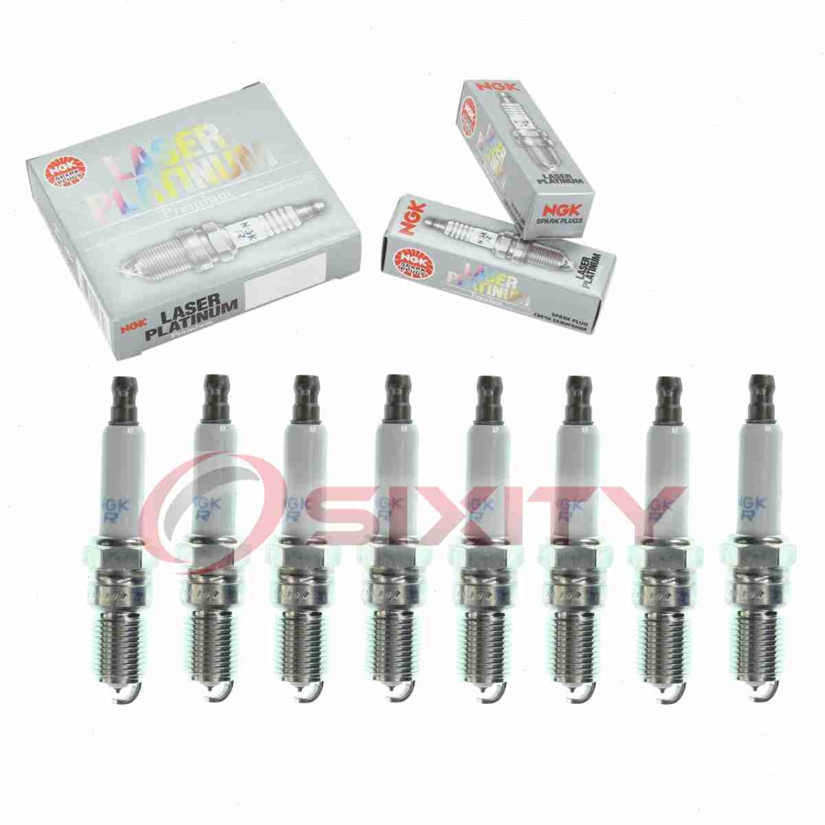 8 pc NGK Laser Platinum Spark Plugs for 1998-1999 Chevrolet C2500 Suburban nl
