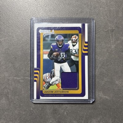 2025 Panini Donruss Football Patch Justin Jefferson Minnesota Vikings NFL  