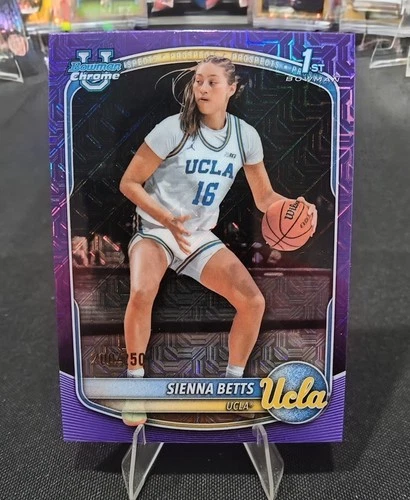 2025-26 Bowman Chrome Prospects Navy Mojo Sienna Betts #BCP-13 Bruins /250