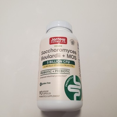 Jarrow Formulas Saccharomyces Boulardii + MOS EXP 07/27 5 Billion CFU 90 caps