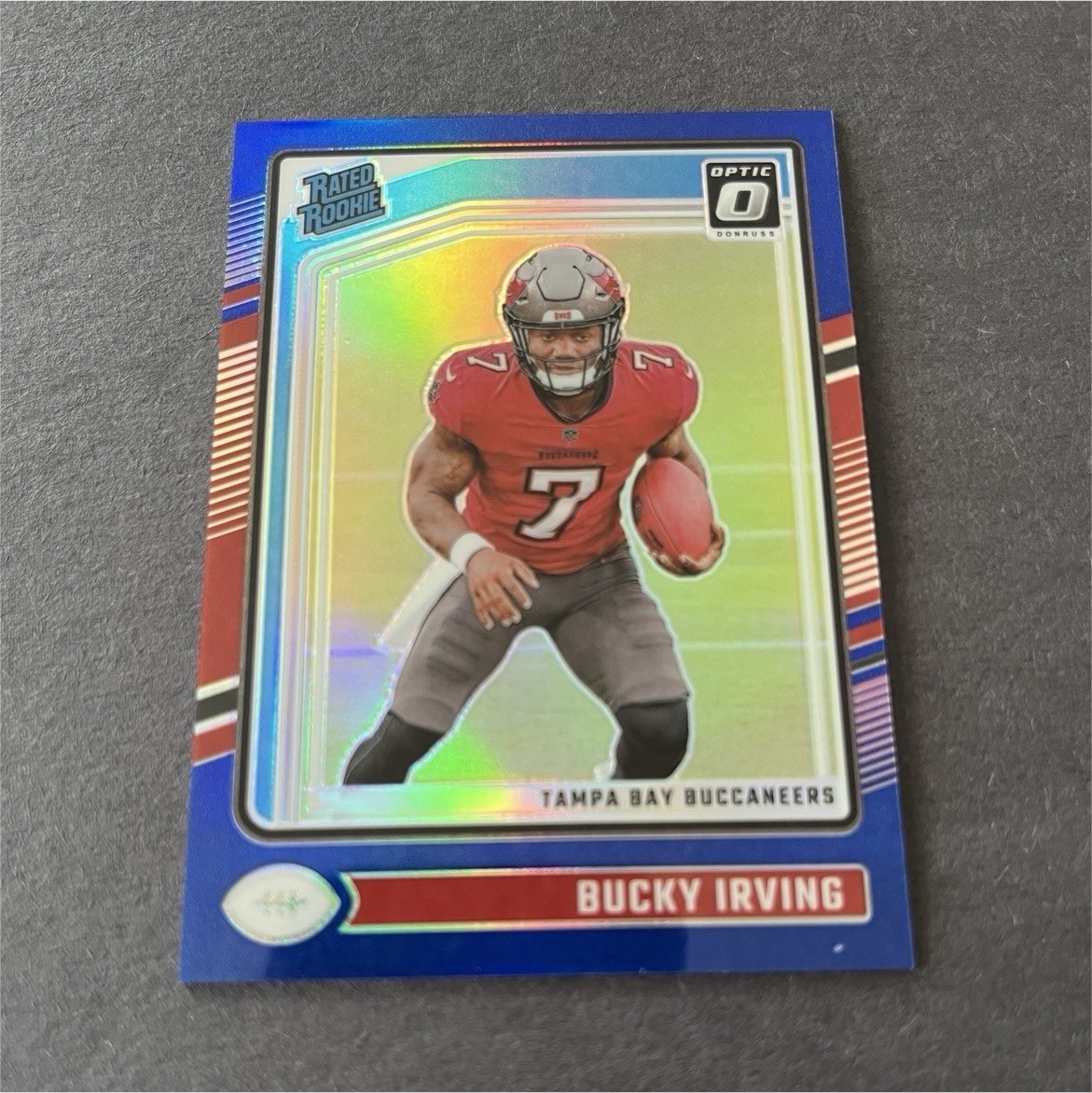 2024 Panini Donruss Optic Rated Rookie Blue Prizm /199 Bucky Irving #216
