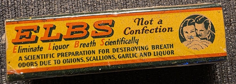 ELBS Vintage Collectible Breath Freshener New Old Stock Sealed