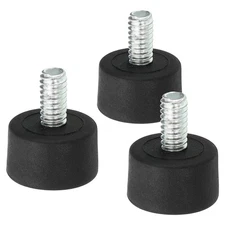 Universal 1/4" x 1" Rubber Tripod Feet, 3 Pack Anti-Slip Tripod Replacement