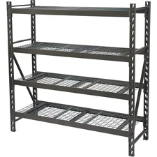 Ironton 4-Tier Storage Shelving, 77in.W x 72in.H x 24in.D