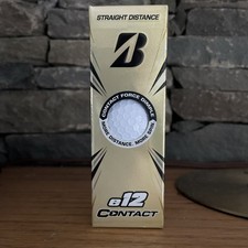 Bridgestone e12 Contact Golf Balls . White 3 Pack. New.