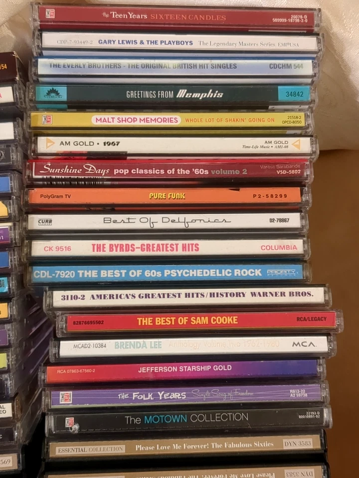 Lot Of 65 CDs Rock Pop Soul Folk 50s 60s 70s Many Greatest, Time Life 1200+ - Image 4 of 4