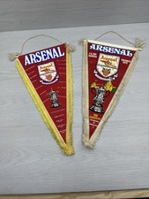 2x Vintage Arsenal FC Pennant celebrating their 1979 FA Cup victory
