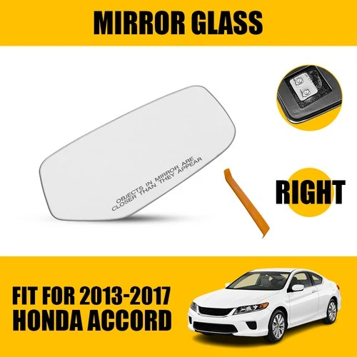 Passenger Heated Mirror Glass Replacement For 2013-17 Honda Accord 76203T2GA91