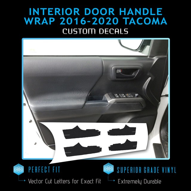 For 20162020 Interior Door Handles Trim Vinyl Wrap Kit Glossy