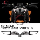 KTM DUKE 125 200 250 390 690 790 Mirror Stealth Winglets rotatable adjustable