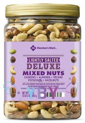 Member's Mark Lightly Salted Deluxe Mixed Nuts 34 OZ 