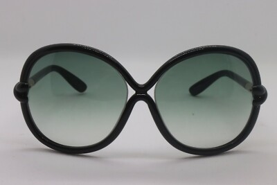 NEW TOM FORD TF 185 01B SONJA BLACK GOLD GRADIENT AUTHENTIC  display picture 1