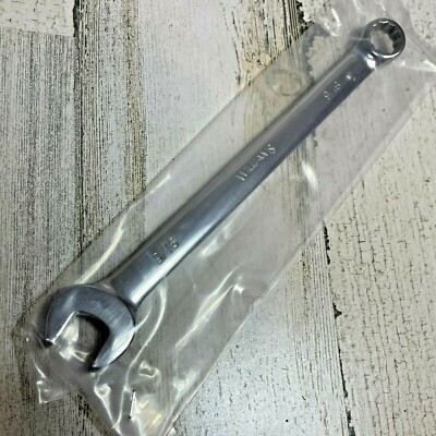 New WILLIAMS 9/16'' Combination Wrench SAE 12 pt Hi-Polish - 11218 - 8.5'' Long