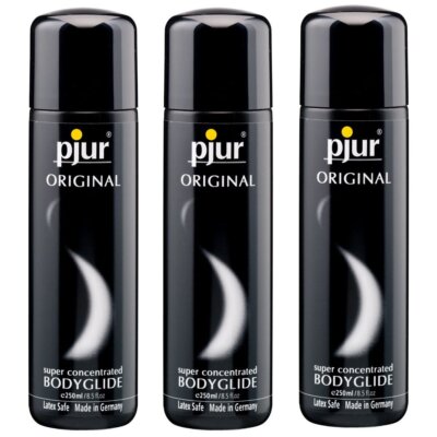 3X Pjur Original Bodyglide 250 ml Silicone Based Personal Lubricant Massage Lube