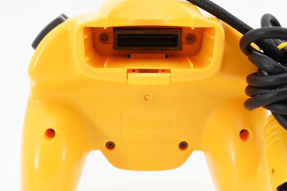 Lot 2 Nintendo 64 N64 Hori Pad Mini Controller Red Yellow