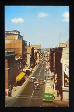 1950s Birdseye Rue St-Jean Est Old Cars Signs Canada Dry Truck Quebec City QC Ca