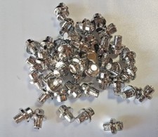 80 Zierstopfen Zierschrauben  Chrom Alufelgen Schaftdurchmesser 6,5mm BBS