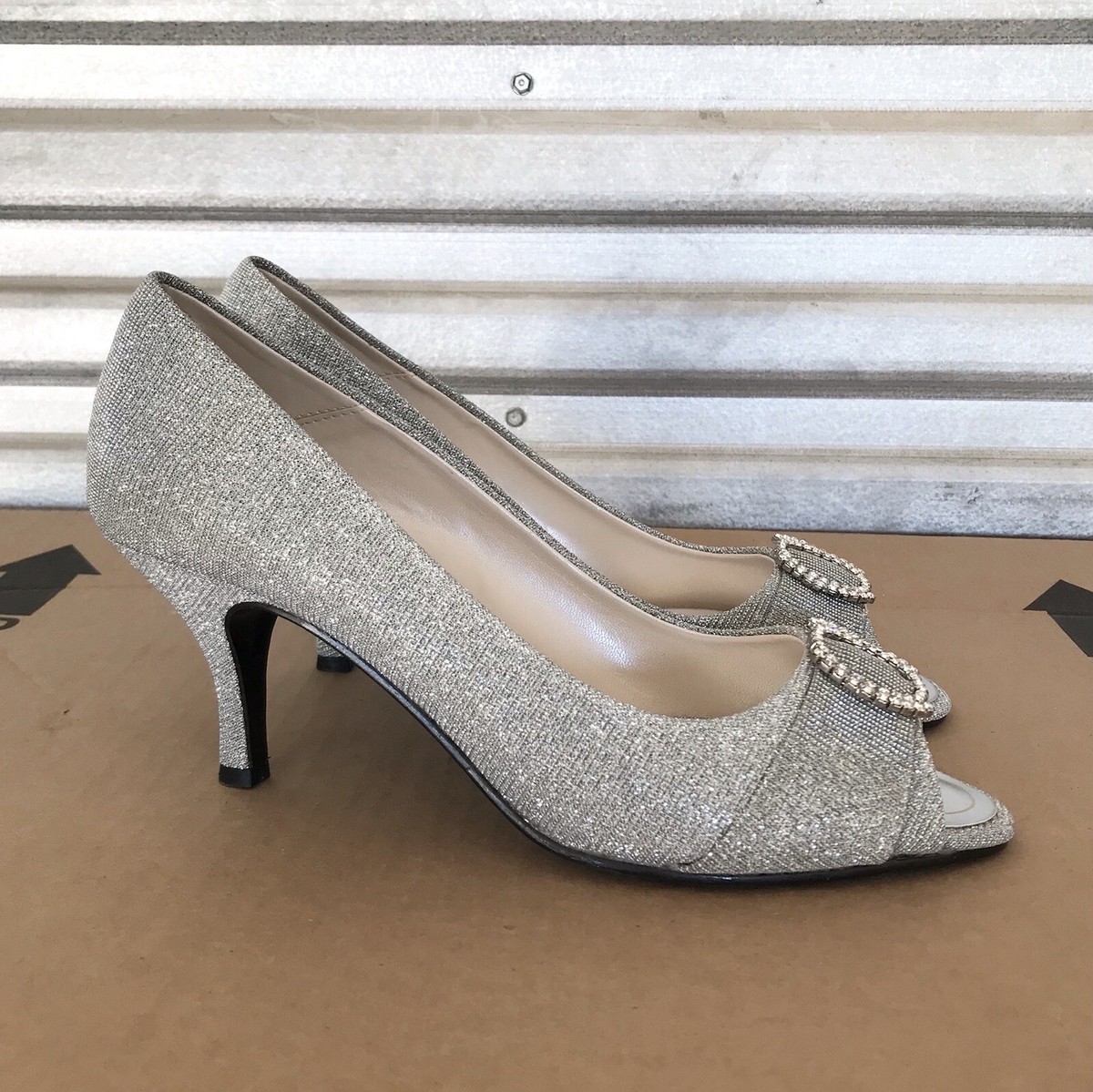 chinese dress ladies Nine West Deonne Pump | Women's | Silver Metallic | Size 6.5 main image 1