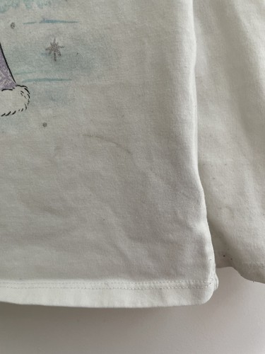 Isaac Mizrahi Kid Girls Glitter Unicorn Snowflakes Long Sleeve Shirt White S 5/6 - Picture 4 of 5